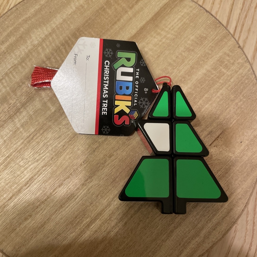 RUBIK'S CUBE: Holiday Christmas TREE, Brain Teaser Twist Puzzle, New w Tag